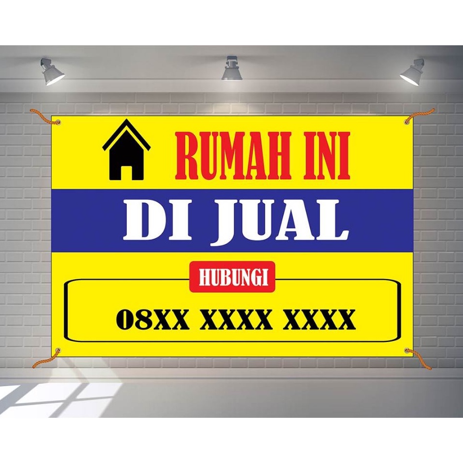 Harga Diskon Spanduk Banner rumah di jual dikontrakan warna cerah  spanduk murah