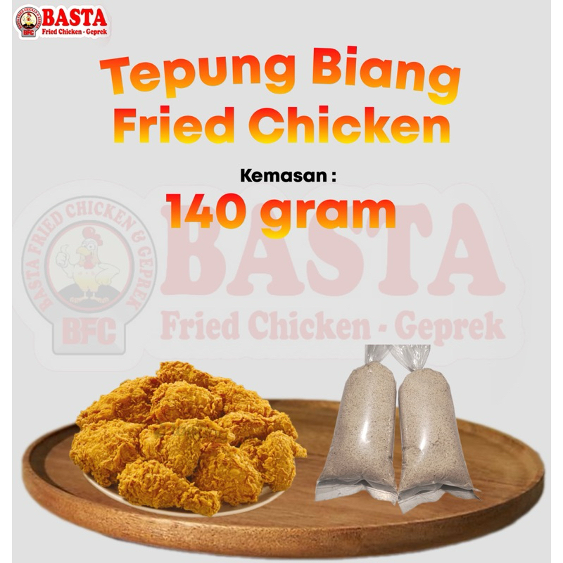 

tepung biang fried chiken 140 gram satu bungkus buat satu kg tepung terigu