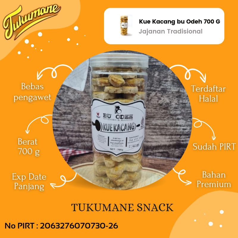 

Kue Kacang Bu Odeh 700g Premium Murah Enak Harga Grosir