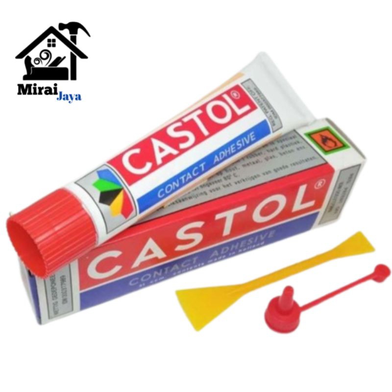 Lem Castol Contact Adhesive Lem kuning serbaguna lem sepatu