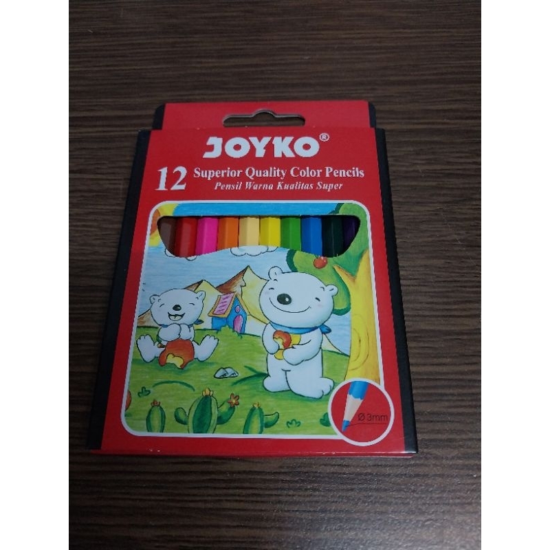 

pensil 12 warna joyko CP-S12 pendek