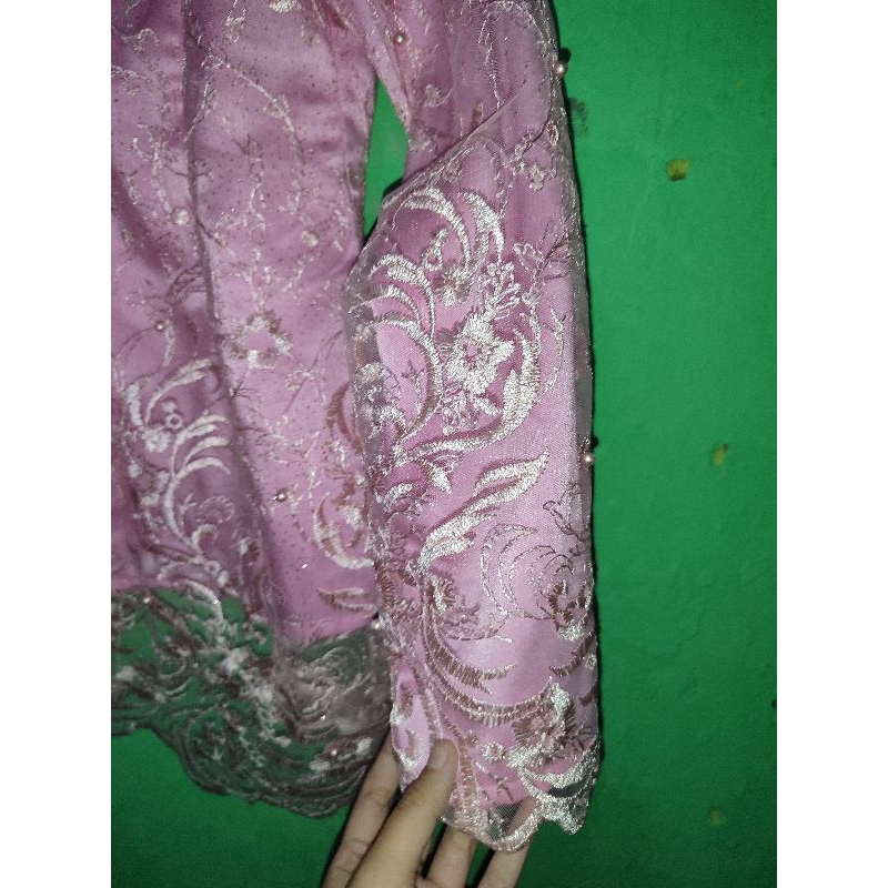Kebaya Tille+Maxmara Baby Pink/ Kebaya Wisuda/ Kebaya Baby Pink