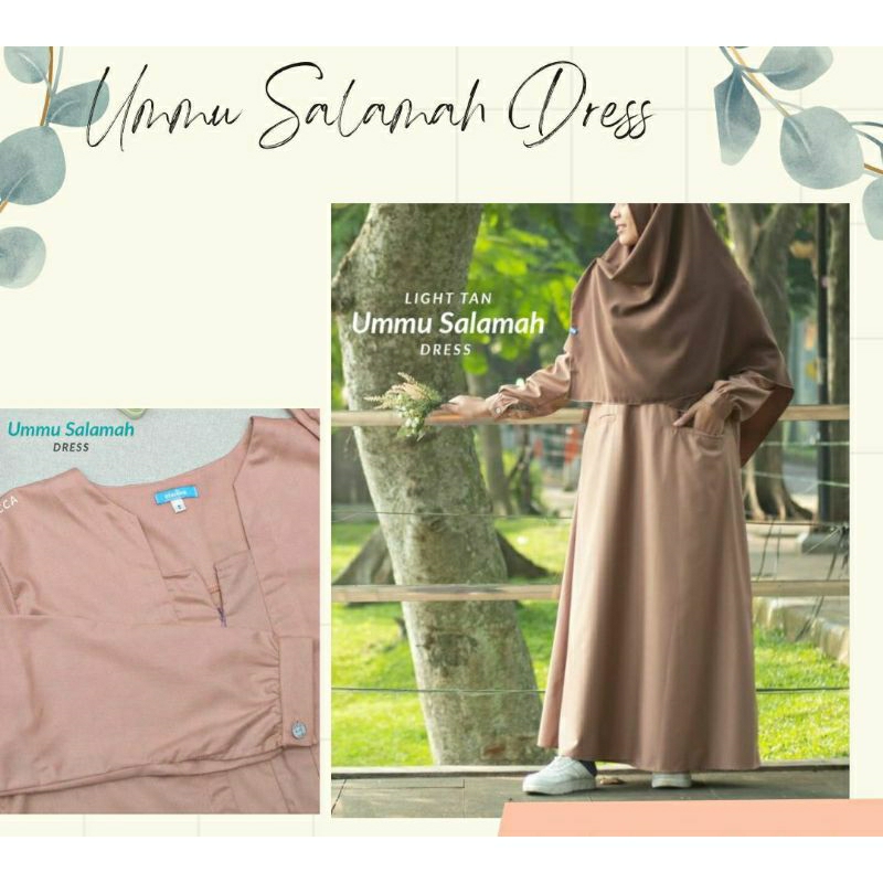 Gamis Polos / Gamis Toyobo / Dress Simpel Polos / Ummu Salamah - Gamis Polos Bahan Katun Toyobo ORI 