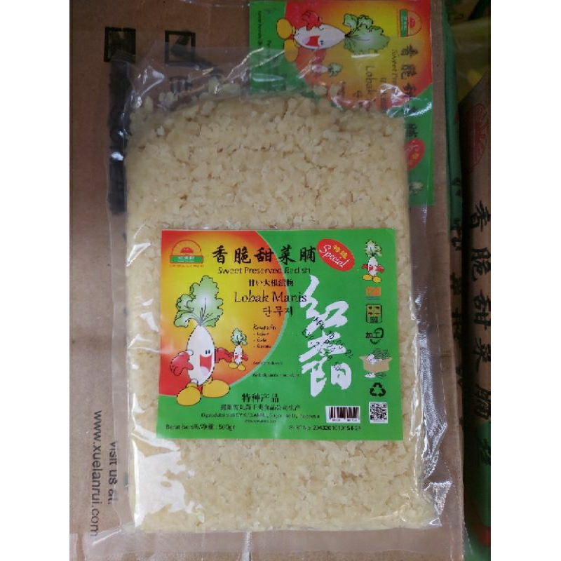 

Lobak Manis Matahari/Caipo manis/Choipu manis 500gr/Acar Lobak Cincang