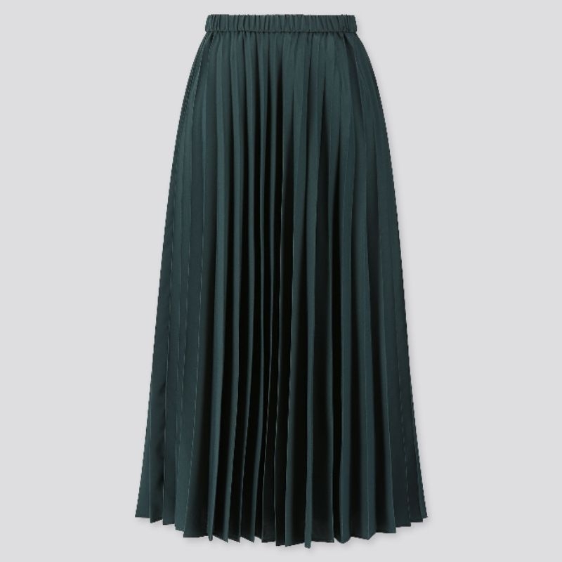 Uniqlo Emerald Pleated Skirt