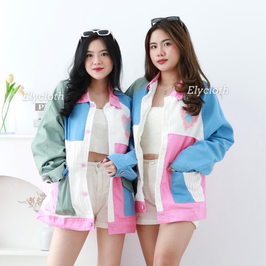 Terbaru ELYCLOTH  NIKITA OVERSIZE JACKET  JACKET WANITA PREMIUM CORDUROY