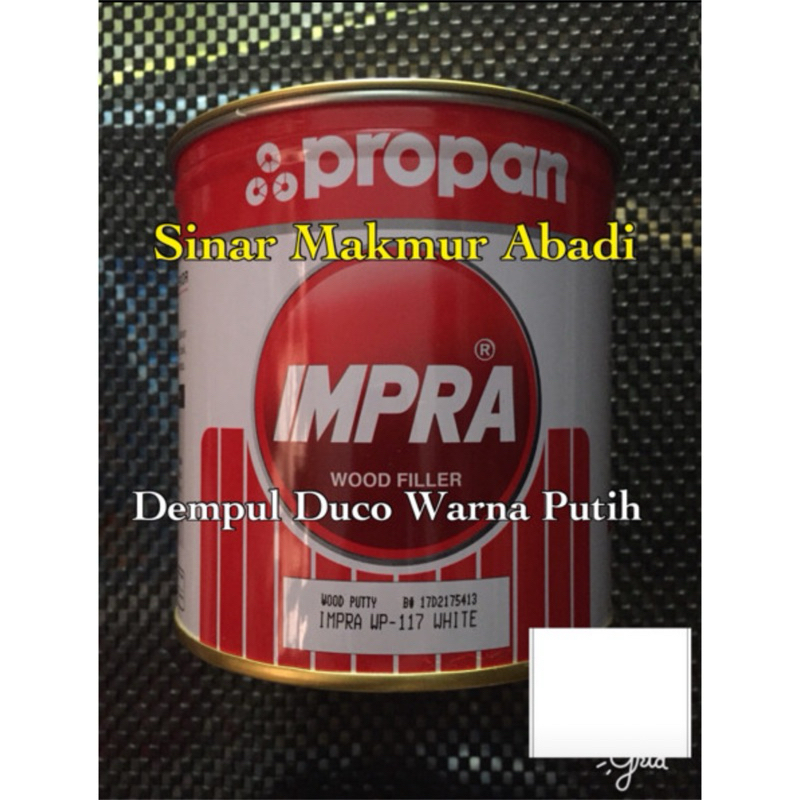 Propan Wood Putty Impra WP-117 Dempul Kayu Duco (WARNA PUTIH) 1Kg