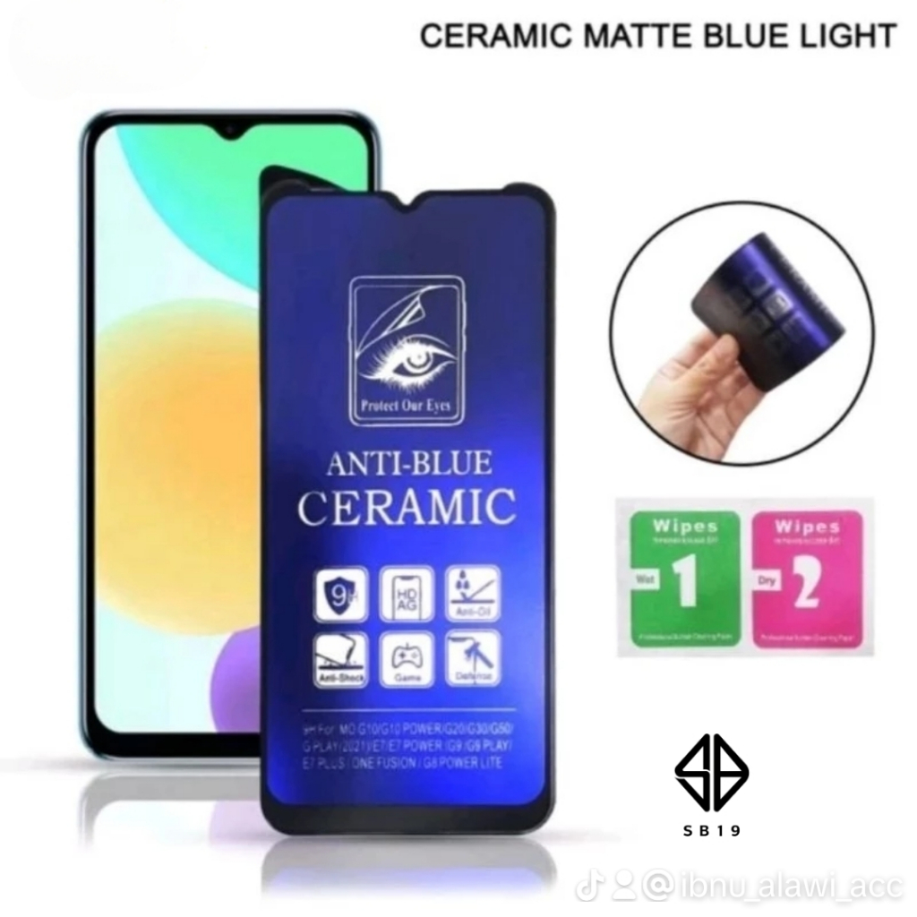 TEMPERED GLASS REALME 3 /REALME 3PRO /REALME 5PRO TG Ceramic Matte Blue