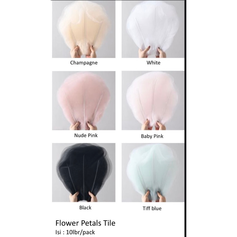 

(10lembar) Kertas Bunga Buket Cellophane Motif Kelopak / Korean Flowers Petals Tile Wrapping Paper