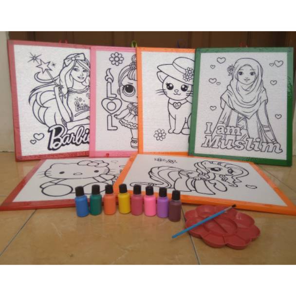 

Sedia paket lukis sterofoam double