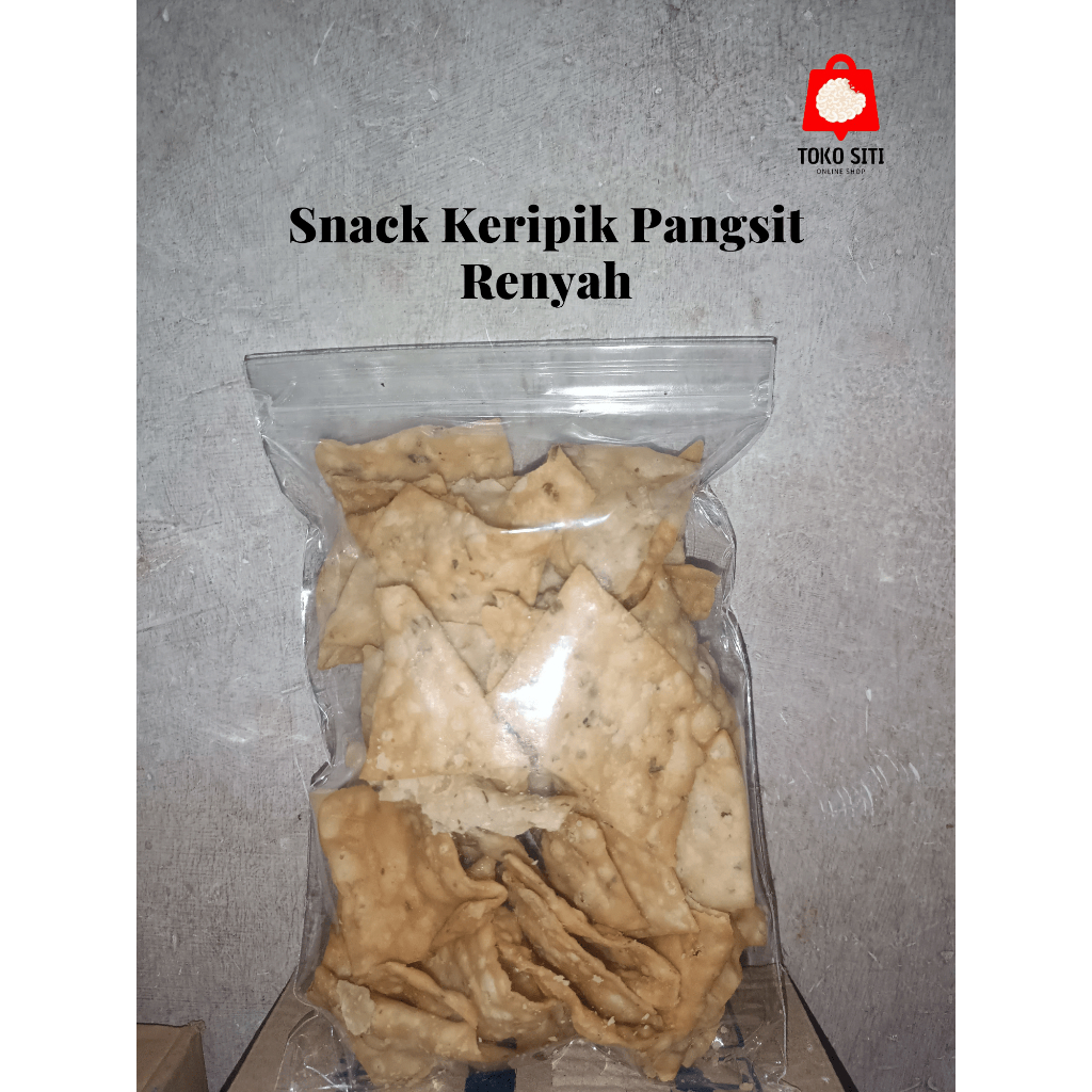 

SNACK KRIPIK PANGSIT | SNACK KERIPIK BAWANG | SNACK PANGSIT 250 Gram | -- TOKO SITI