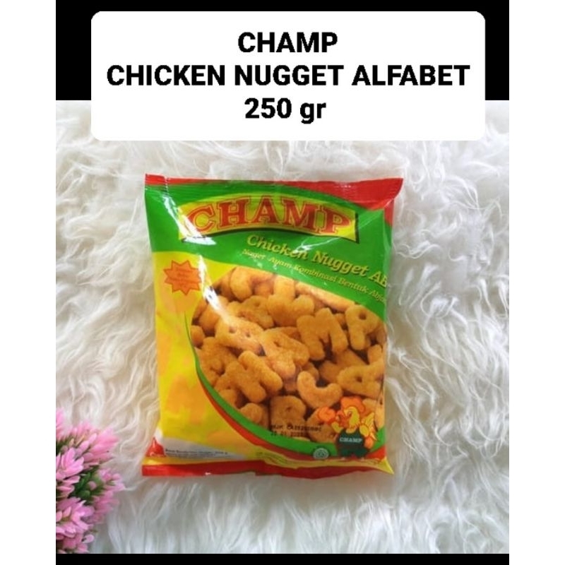 

CHICKEN NUGGET ALFABET CHAMP 250 GR