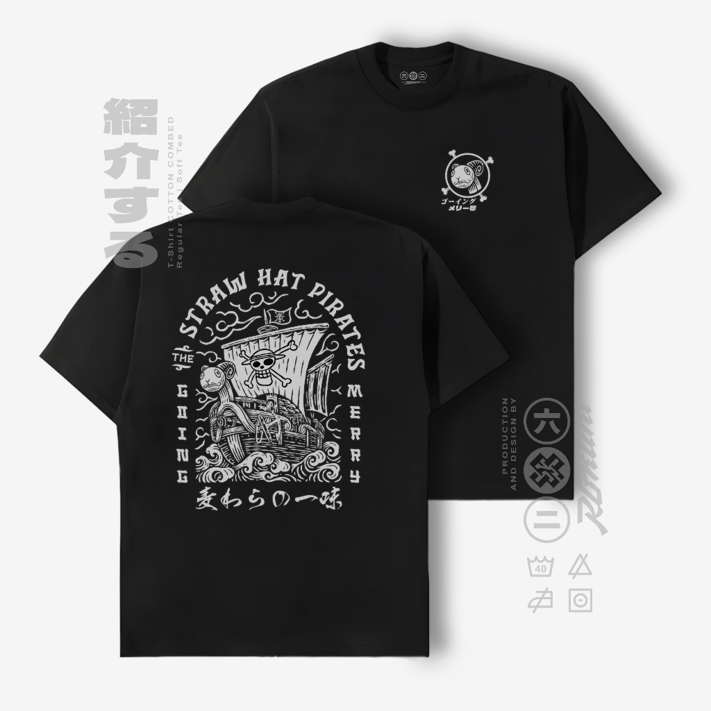 ROKUNI T-Shirt Unisex | GOING MERRY ONE PIECE | ONE PIECE SERIES | Kaos Anime Going Merry One Piece