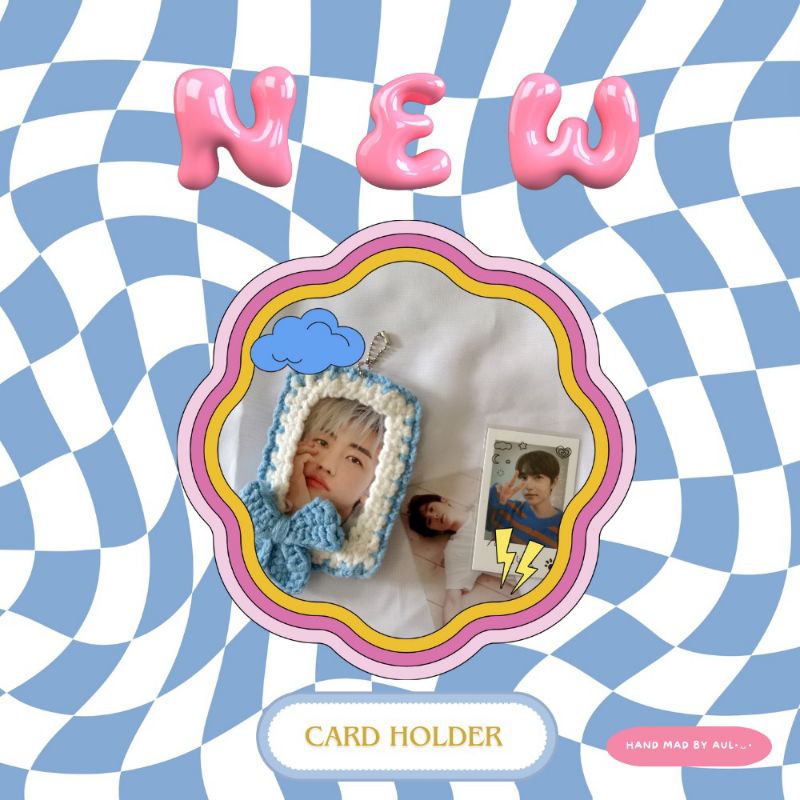 card holder rajut (id card/ photocard idol kpop)