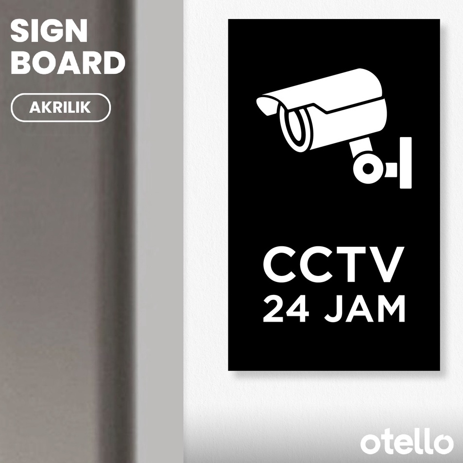 

Pilihan Terbaik Sign CCTV 24 Jam Papan Peringatan Acrylic Signage Akrilik Area Pengawasan Dipantau CCTV Label Tempel Dinding Sticker Aklirik Print