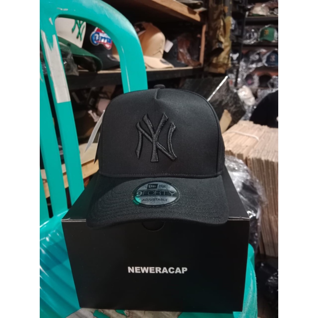 TOPI BASEBALL NY MLB SIMPLE ORIGINAL FULL BLACK