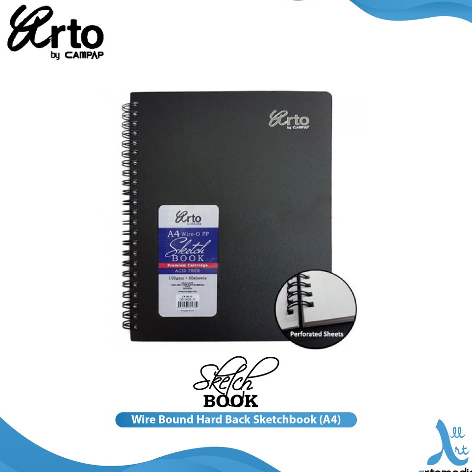 

Bayar Di Tempat Arto A4 Wire Bound Hard Back Sketchbook