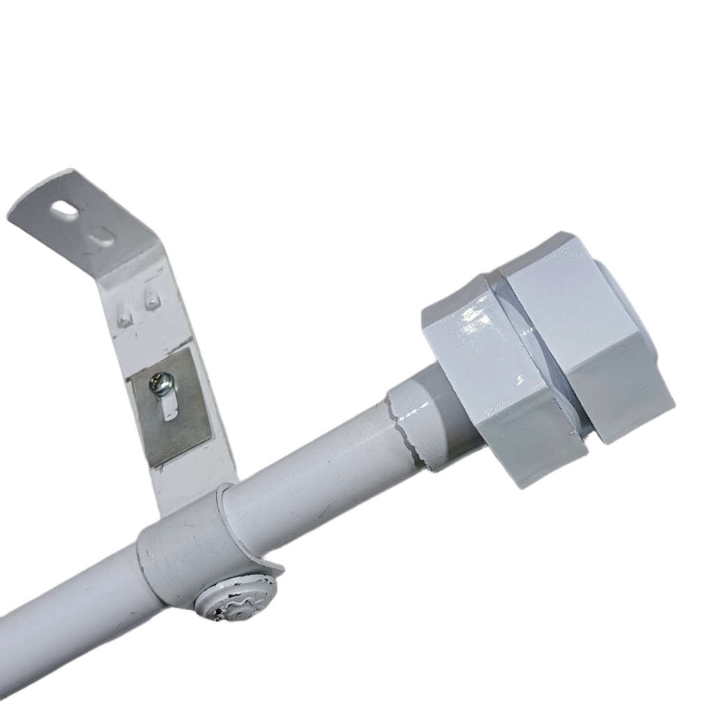 Tiang Besi Gorden Pipa Polos Minimalis Bracket Besi Tebal 2mm Ukuran 1 2 3 4 Meter Full Set