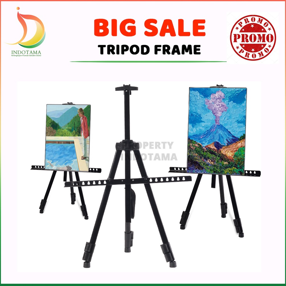 

yiHarga Termurah Tripod Frame Stand Frame Foto Wedding Standing Tripod Whiteboard Easel Lukis 1 Sisi For Bingkai Foto Q46