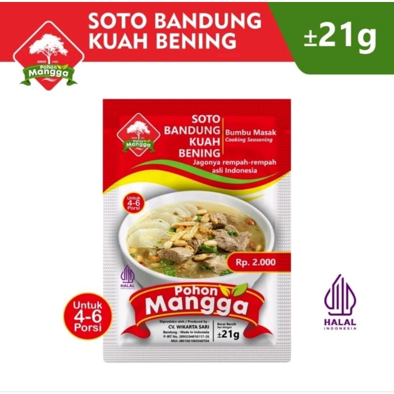 

bumbu soto Bandung kuah bening cap pohon mangga 21 gram
