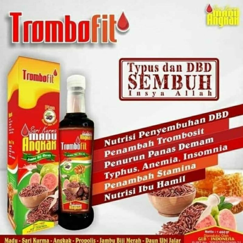 

Trombofit Sari Kurma Madu Angkak plus Daun Ubi Jalar 470g