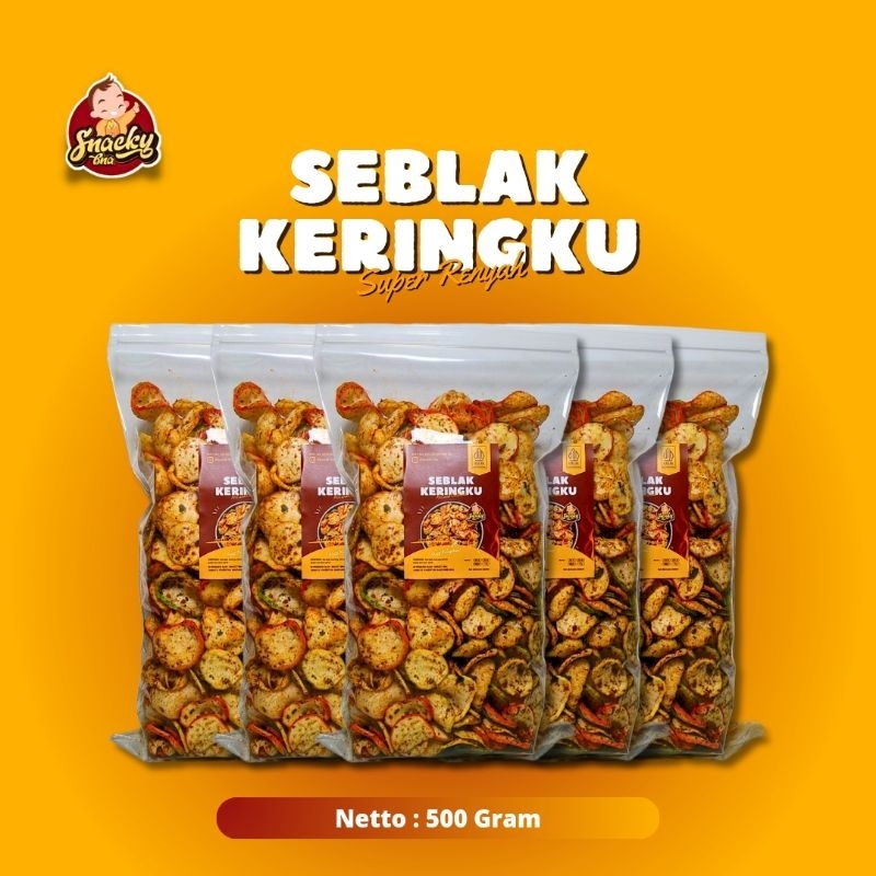 

seblak keringku, kerupuk seblak kencur pedas 500gram