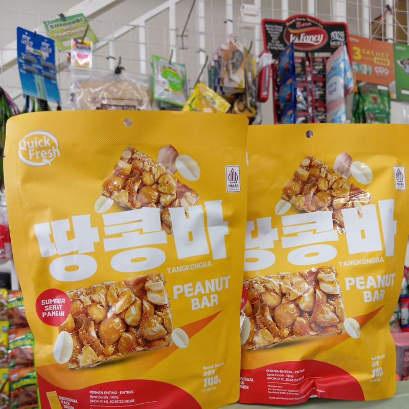 

Tangkongba Peanut Bar Snack Permen Enting - Enting 140Gram