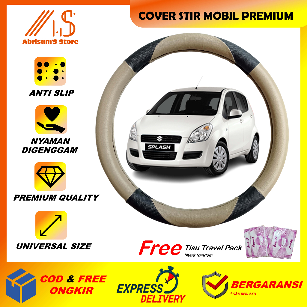 Cover Stir Mobil Splash Sarung Setir Suzuki Splash Pelindung Steer Seter Ster Mobil Suzuki Splash