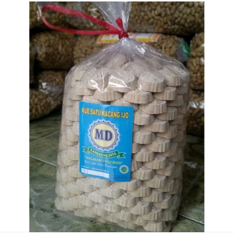 

Kue Satu Kacang Hijau cod / Sagon Kering Jajanan Jadul berat 1000Gram-1KG