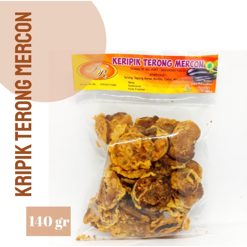 

Kripik keripik Terong Mercon 140 gram Intan Rahmadhani Snack IR Oleh Oleh Jogja