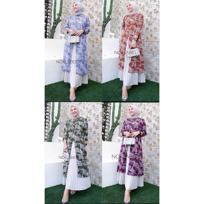 NOA TUNIK by NCK Label matt RAYON HQ ( TUNIK BERMOTIF )