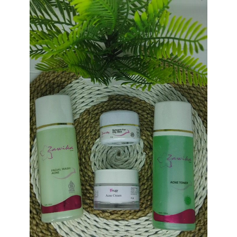 PAKET LENGKAP ACNE ZAWIKA WITH INUSA SKINCARE