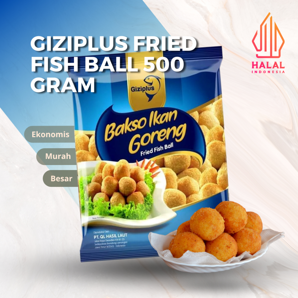 

Giziplus Fried Fish Ball M 500gr x 20 Pac