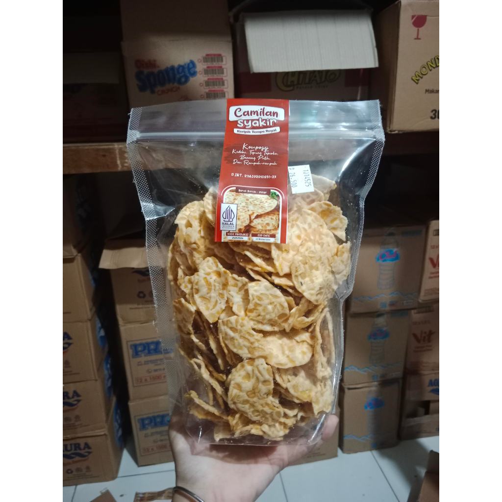 

CAMILAN SYAKIR KERIPIK TEMPE 250GRAM+ BUBBLE WRAP