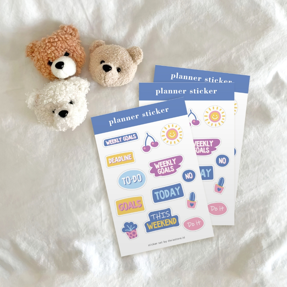

Planner sticker sheet
