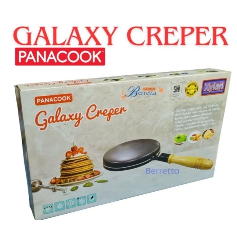 Teflon Galaxy Crepes/ cake pan / Wajan crepes / crepes maker / panci /pemanggang