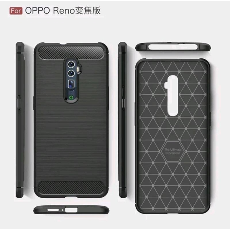 OPPO RENO 6,6 RENO 10X ZOOM CASE SLIM FIT CARBON SOFTCASE FIBER MULTI SILIKON CASING SHOCKPROOF COVE