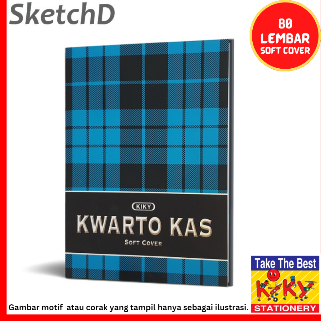 

Buku Kas Akuntansi Keuangan Kiky Kecil Kwarto A5 3 kolom Debit Kredit Saldo Soft Cover 80 lembar 21 x 16 cm