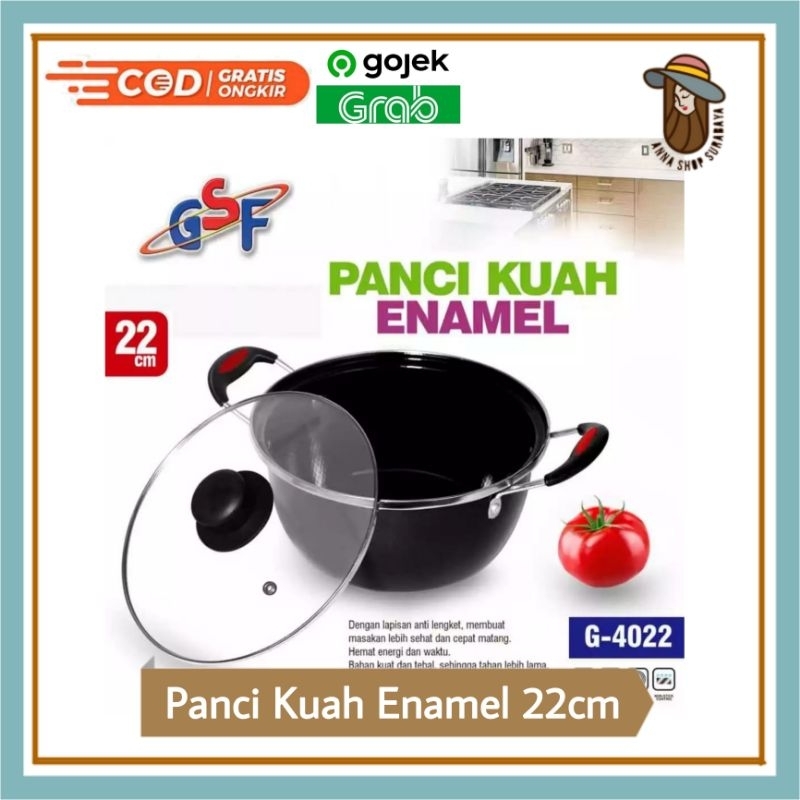 PANCI KUAH GSF 4024/PANCI KUAH ENAMEL 24CM