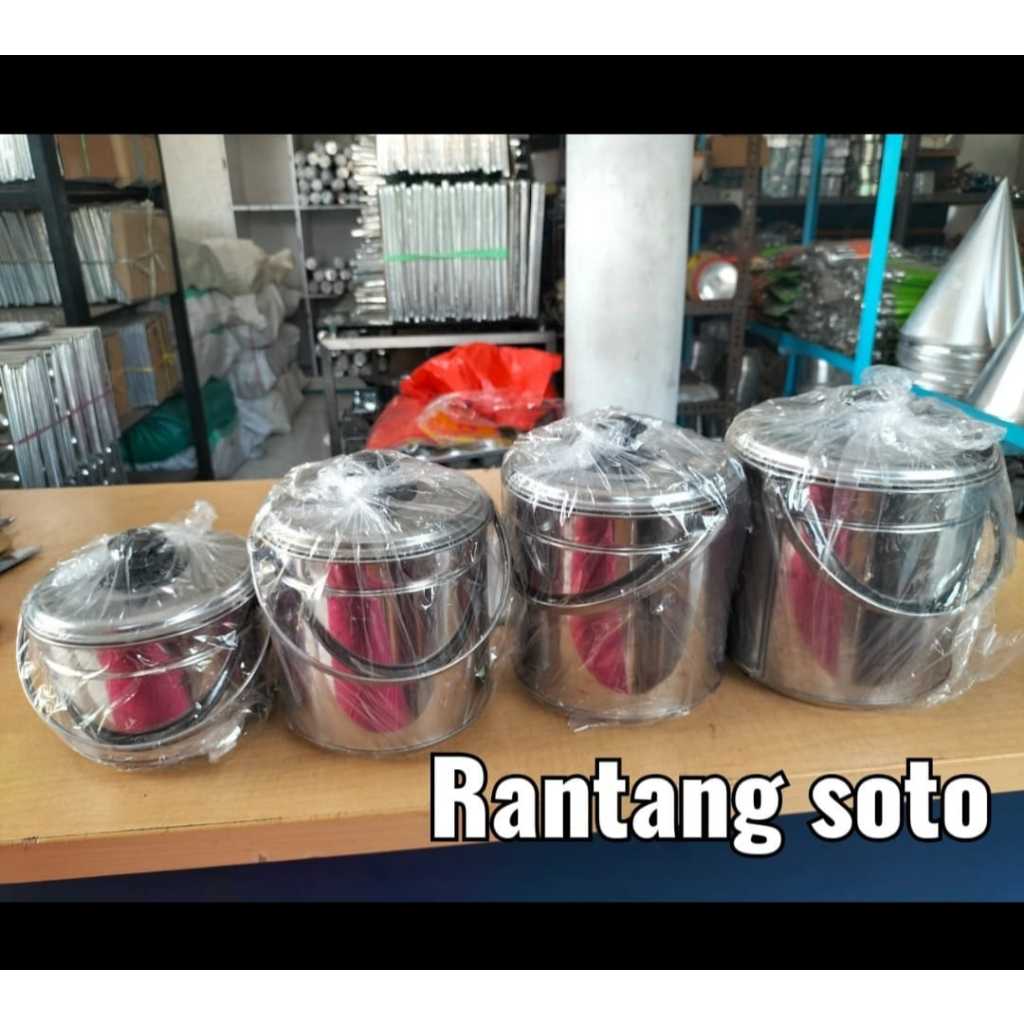 Rantang Soto / Rantang Tunggal Tebal Bahan Stainless Steel