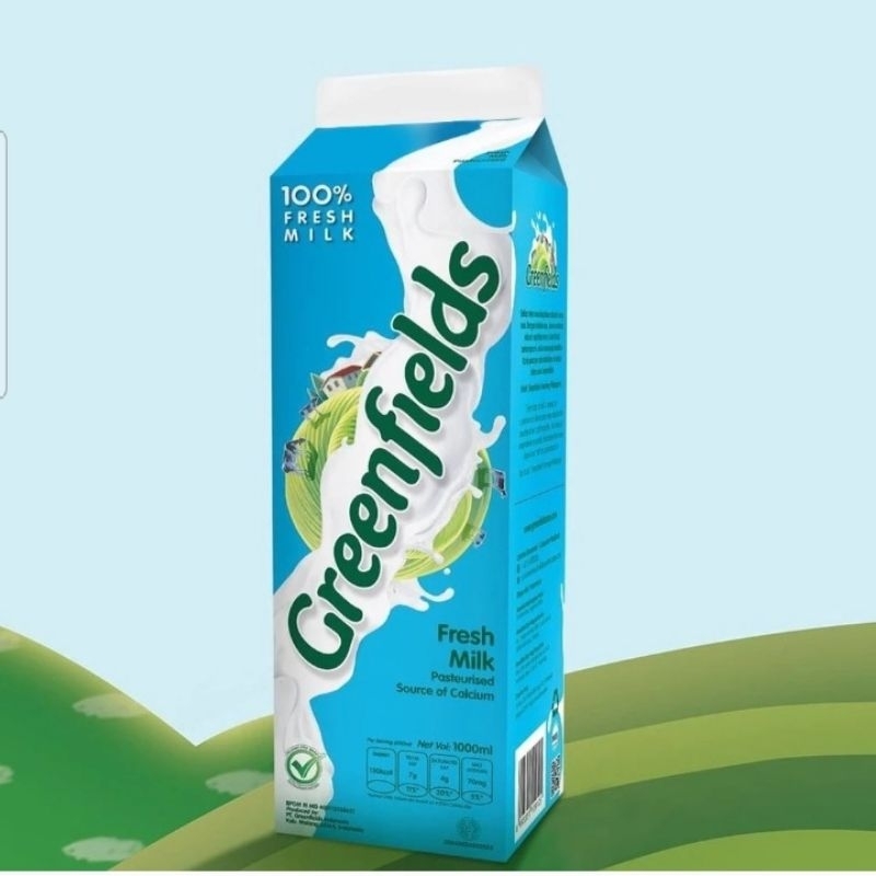 

Greenfields Fresh Milk Full Cream / Susu Full Cream / Fresh Milk | Berat Bersih 1 Liter