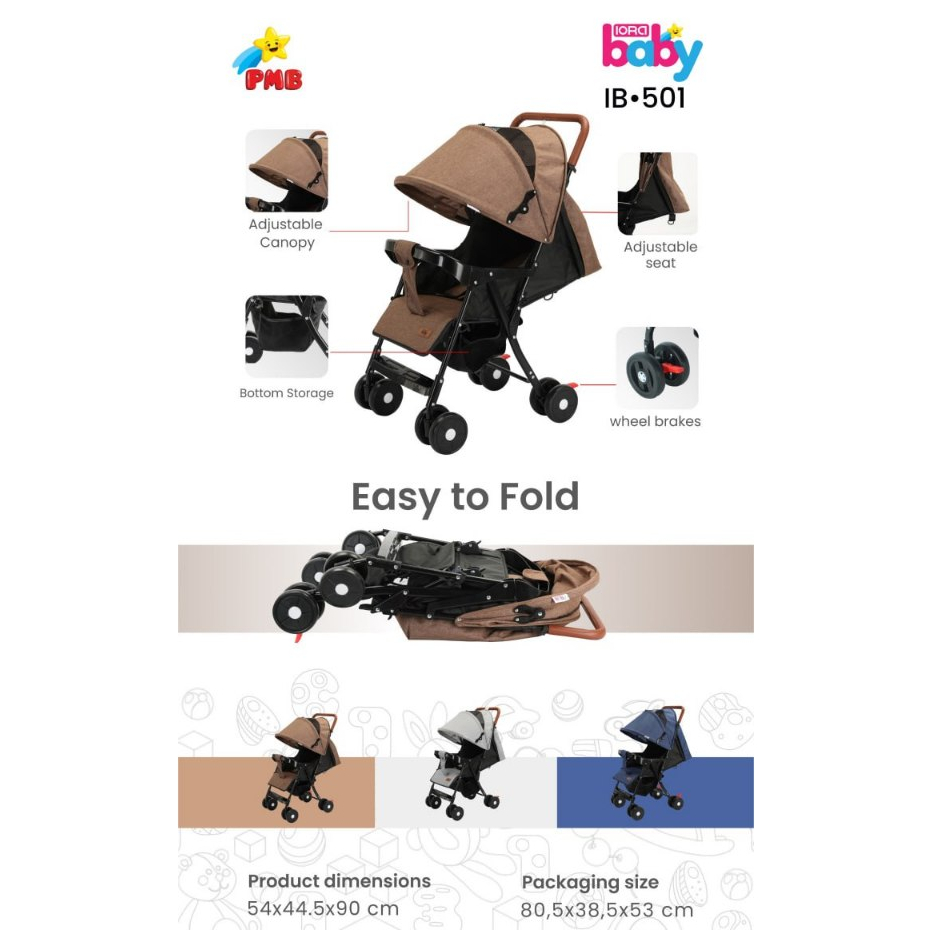 STROLLER / KERETA DORONG BAYI PMB IB501