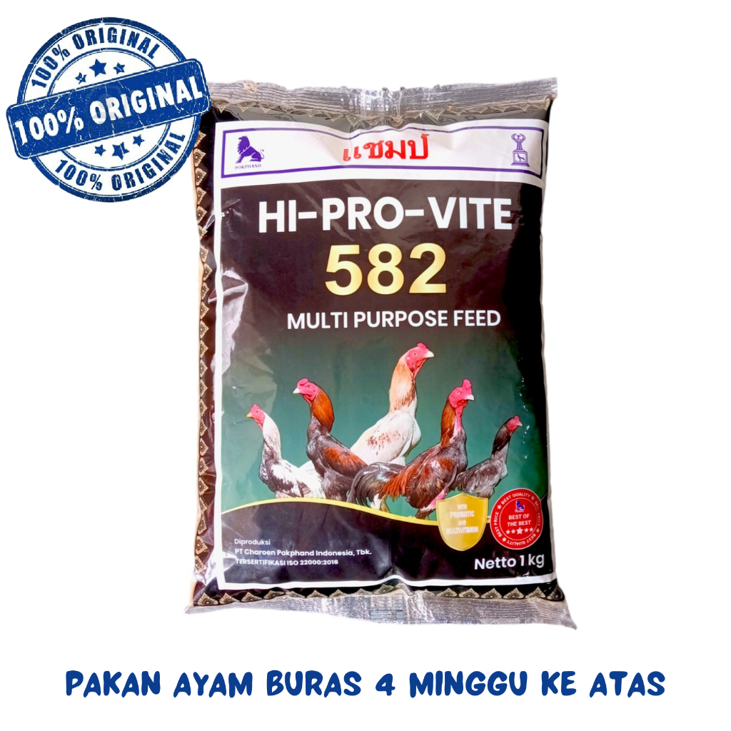 582 HIPROVITE 582 - Pakan ayam Buras Grower