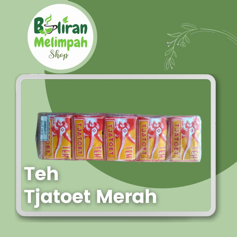 

teh catut murah / Teh Catut Merah / Teh Tjatoet Merah 40 gram x 10 pcs / Teh Tjatoet Kuning