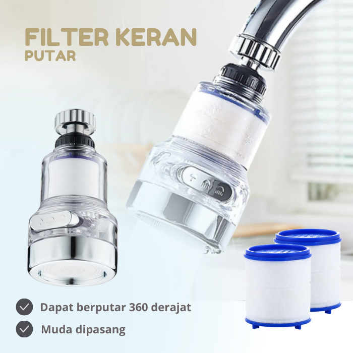 Filter Saringan Air Kran Cuci Piring Sambungan Kran Air Filter Refill Purifier