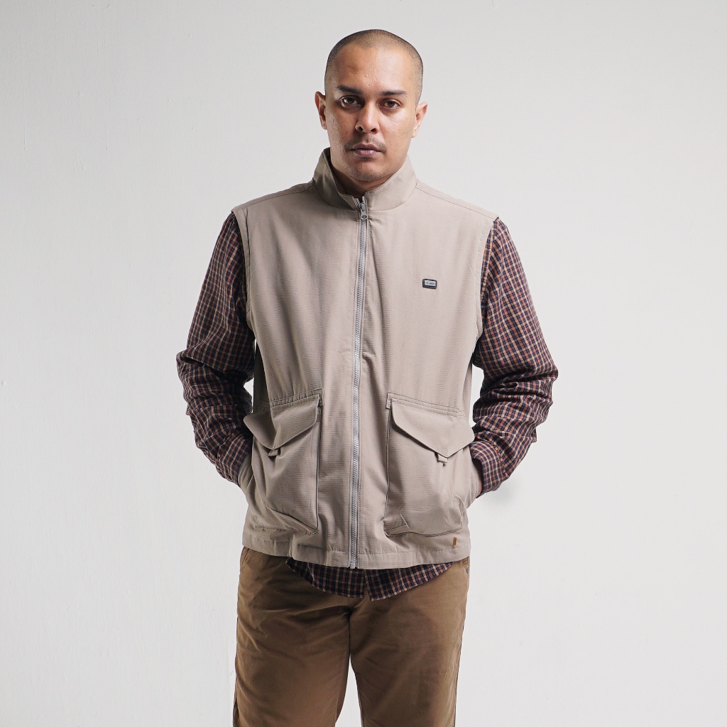 Rompi MGEE Original - Rompi Pria Original MGEE Outdoor Vest Walter CKPR 010 Khaky