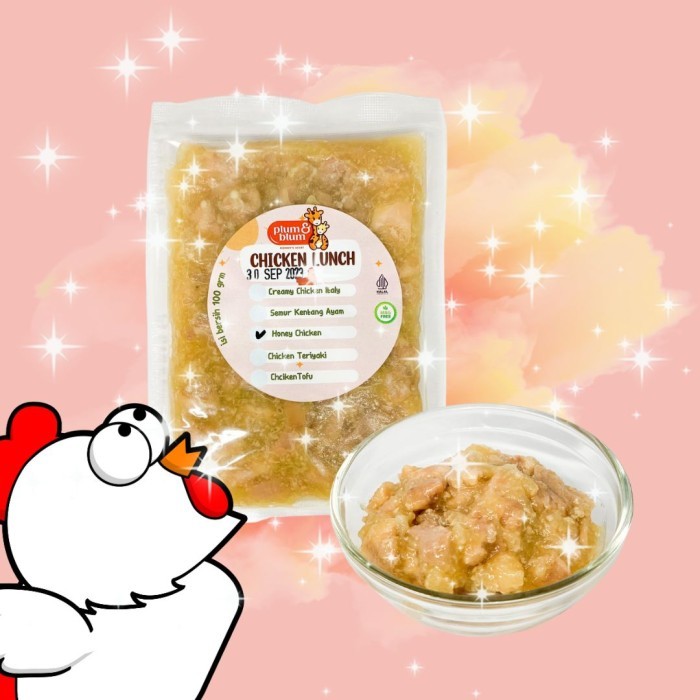 

Plum & Blum Chicken Lunch Honey Chicken / Creamy Chicken Italy 100 gr