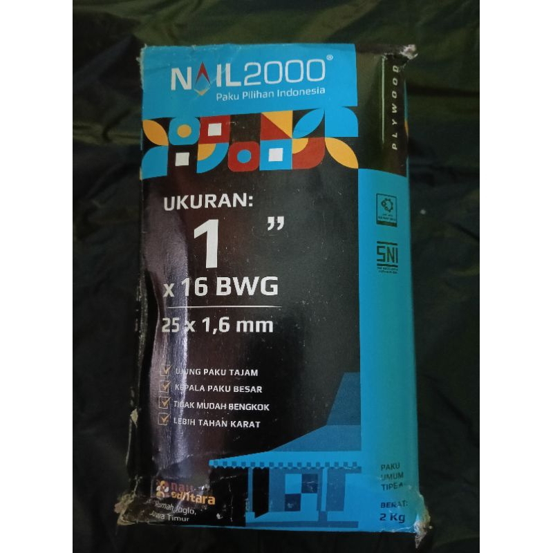 Paku 2,5 cm isi 1kg / Paku 1 inch 1kg nail 2000 / paku 2,5cm isi 1kg nail 2000 / paku triplek 2,5cm 