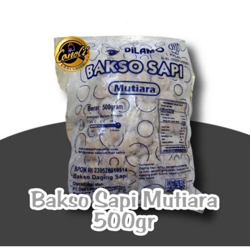 

DILAMO BAKSO SAPI MUTIARA 500gr Baso Premium