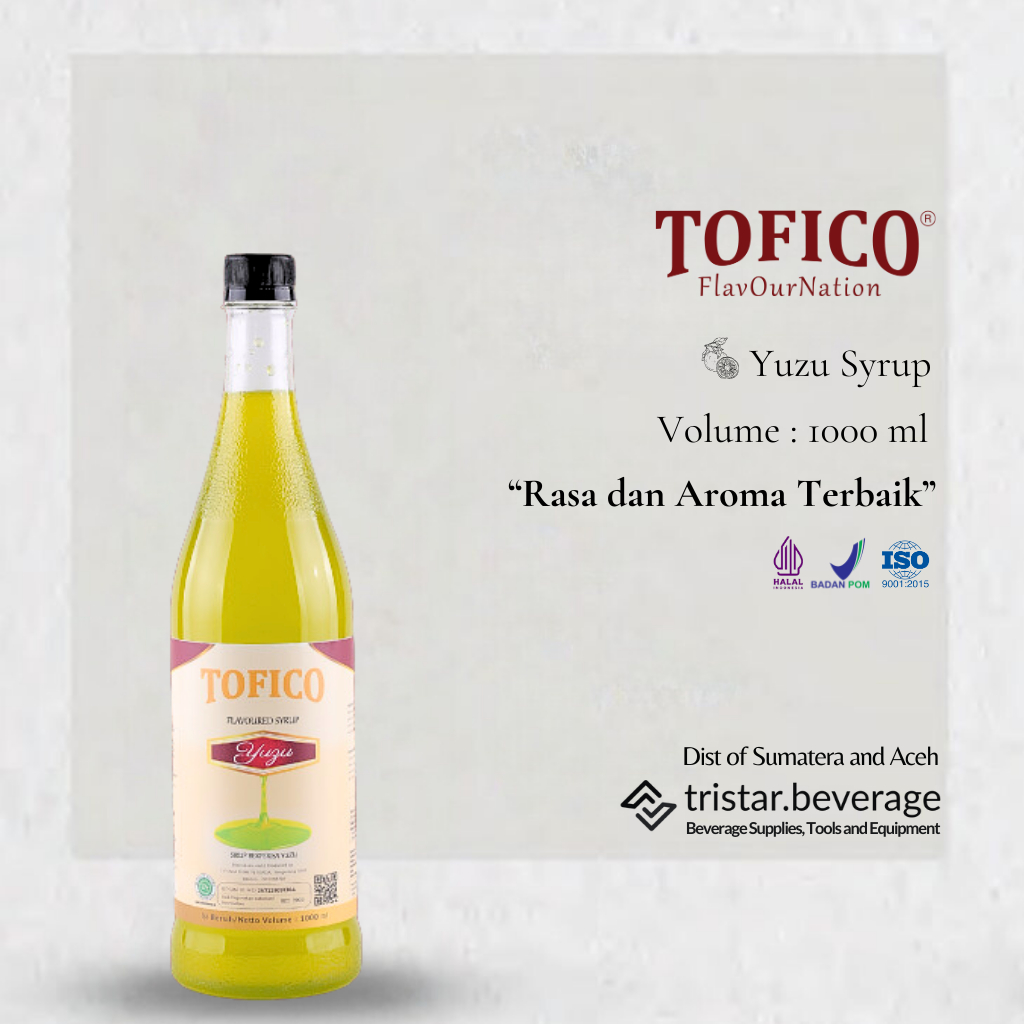 

Tofico Yuzu Syrup - Sirup Premium Rasa Jeruk Yuzu 1000 ml